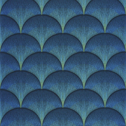 Broadway Twenties Wallpaper - Bleu Indigo - Casadeco - 88666566 - Premier Wallcovering