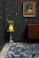 Butterflies Wallpaper - Barely Black - Timorous Beasties - BTN/BFL/TXMT/02 - Premier Wallcovering