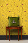 Butterflies Wallpaper - Cadmium - Timorous Beasties - BTN/BFL/TXMT/04 - Premier Wallcovering