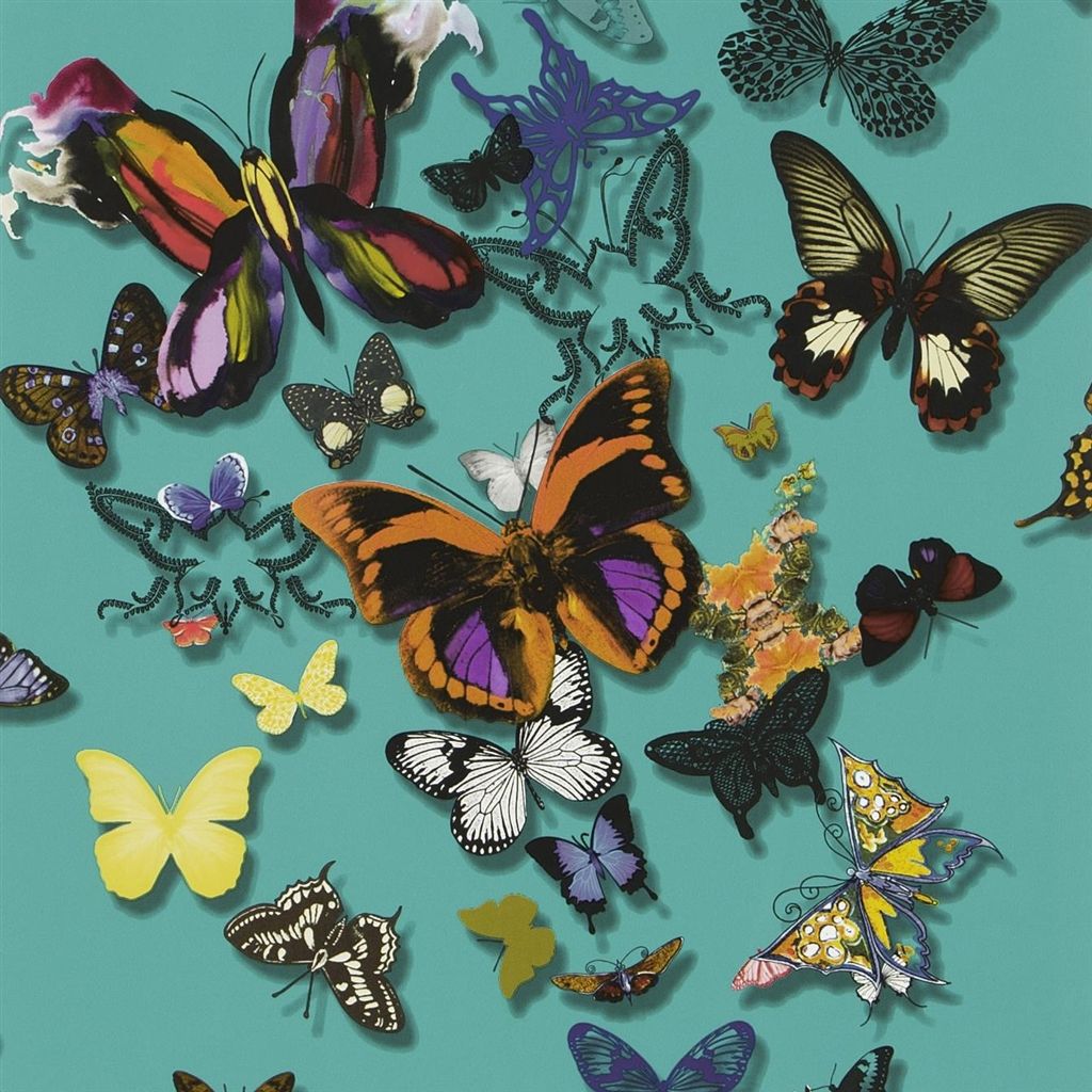 Butterfly Parade Wallpaper - Oscuro - Christian Lacroix - PCL008/02 - Premier Wallcovering