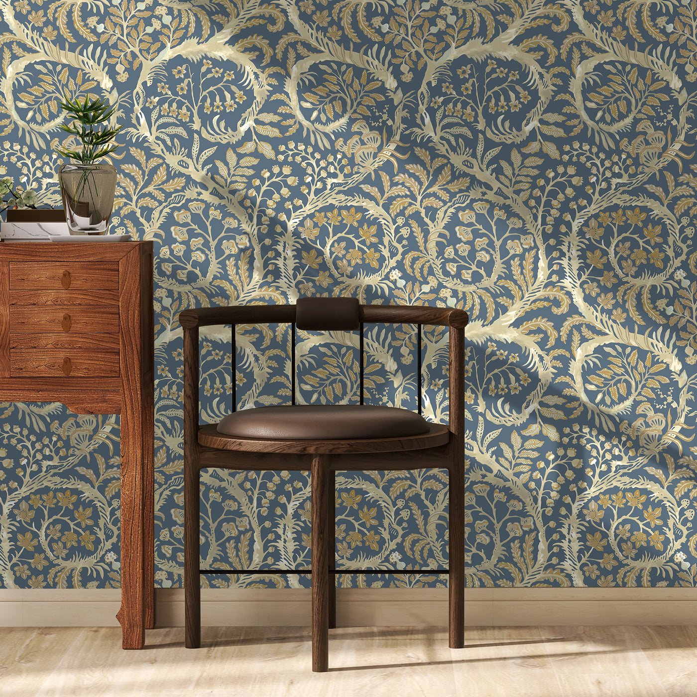 Butterrow Wallpaper - Bude Blue - Josephine Munsey - JMW-103111 - Premier Wallcovering