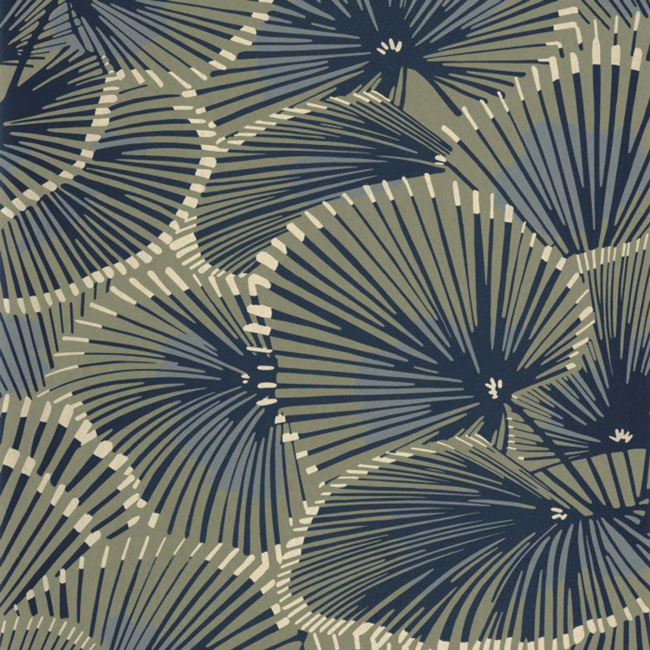 Cabaret Twenties Wallpaper - Vert Kaki - Casadeco - 88647424 - Premier Wallcovering