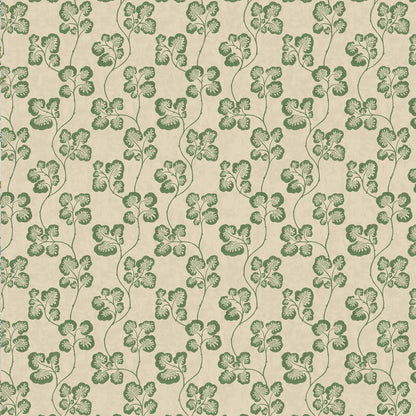 Cabbage Check Wallpaper - Brookes Green and Edge Sand - Josephine Munsey - JMW-102401 - Premier Wallcovering