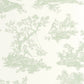 Cadence Les Belles Toiles De Jouy Wallpaper - Vert Amande - Casadeco - 201697117 - Premier Wallcovering