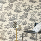 Cadence Les Belles Toiles De Jouy Wallpaper - Noir Fusain - Casadeco - 201699310 - Premier Wallcovering