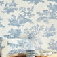 Cadence Les Belles Toiles De Jouy Wallpaper - Bleu Porcelaine - Casadeco - 201696202 - Premier Wallcovering