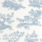 Cadence Les Belles Toiles De Jouy Wallpaper - Bleu Porcelaine - Casadeco - 201696202 - Premier Wallcovering