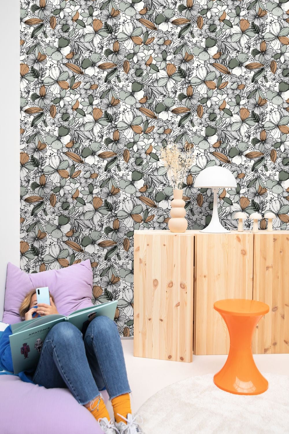 California Dreaming Wallpaper - Kaki - Caselio - 103387070