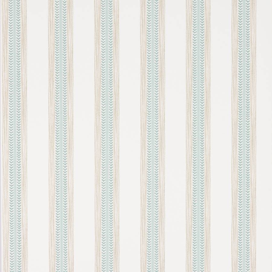 Camber Stripe Wallpaper - Aqua/Beige - J199W - 03 - Jane Churchill