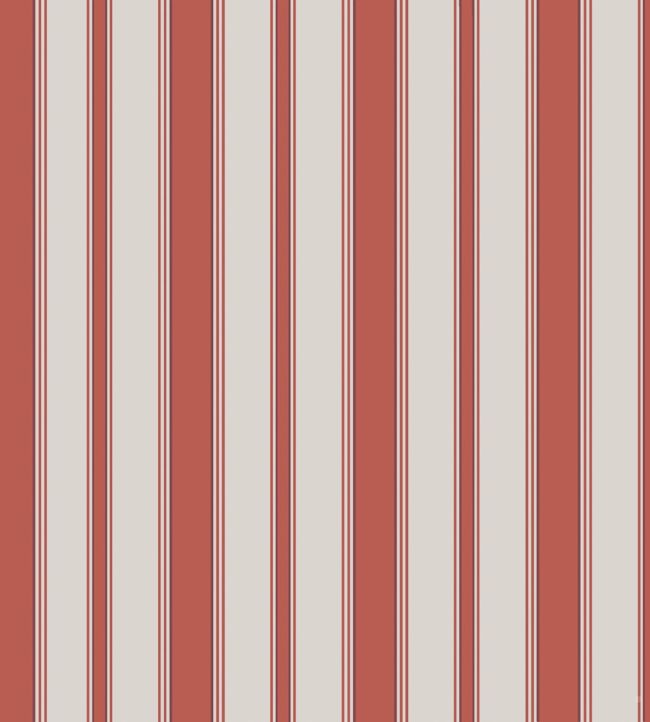 Cambridge Stripe Wallpaper - Red - 96/1001 - Cole & Son - Premier Wallcovering