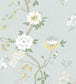 Camellia Wallpaper - Lemon & Sage on Sea Foam - 115/8025 - Cole & Son - Premier Wallcovering
