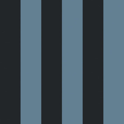 Camelot Stripe Traditional Wallpaper - Sky and Noir - House of Hackney - 1-WA-CAM-TR-SKN-XXX