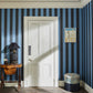 Camelot Stripe Traditional Wallpaper - Sky and Noir - House of Hackney - 1-WA-CAM-TR-SKN-XXX