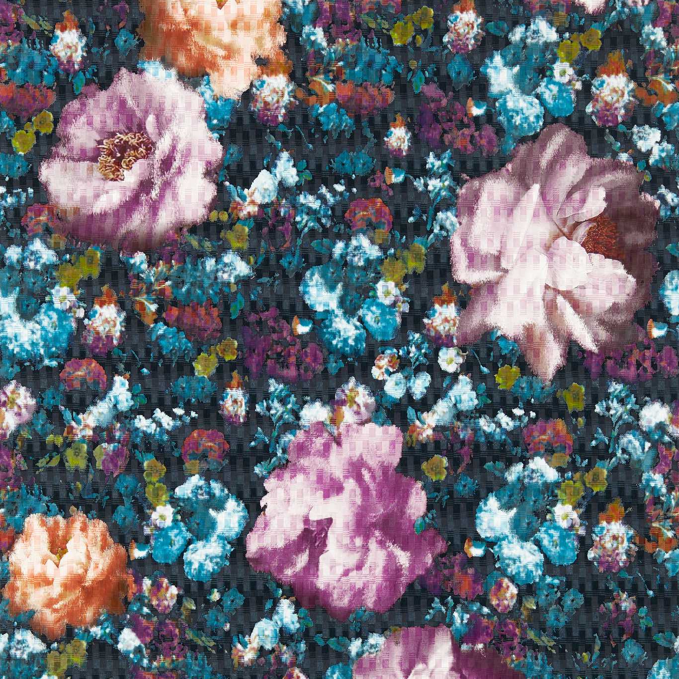Camile Wallpaper - Midnight - Clarke & Clarke - W0148/01 - Premier Wallcovering