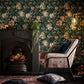 Camile Wallpaper - Teal/Spice - Clarke & Clarke - W0148/03 - Premier Wallcovering