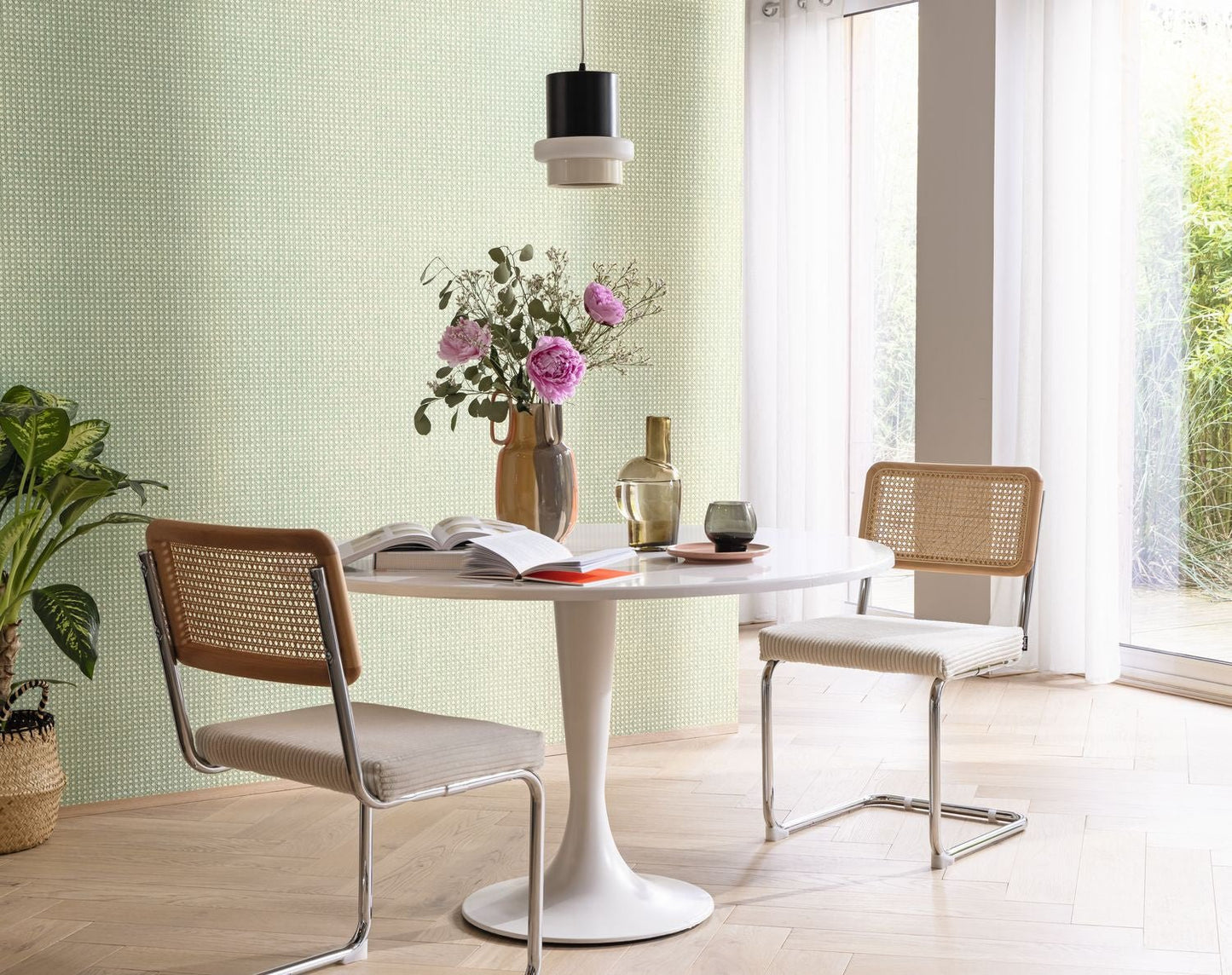 Cannage Wallpaper - Vert - Caselio - 106027050