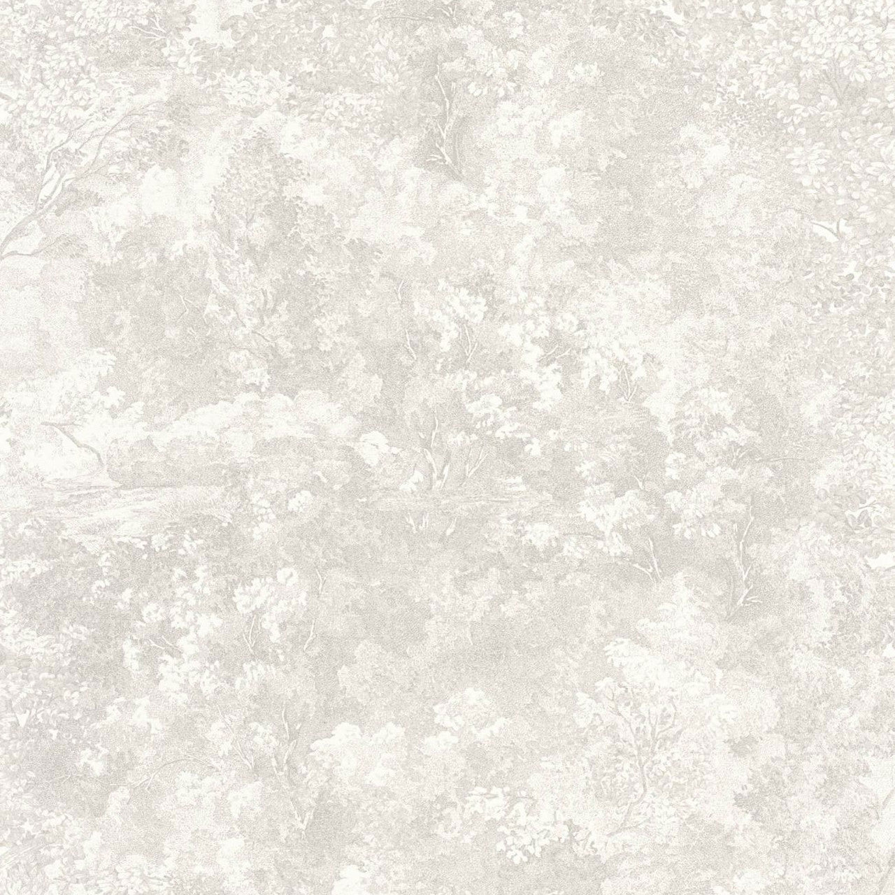 Canopee Voyage Onirique Wallpaper - Blanc Neige - Casadeco - 87241110 - Premier Wallcovering