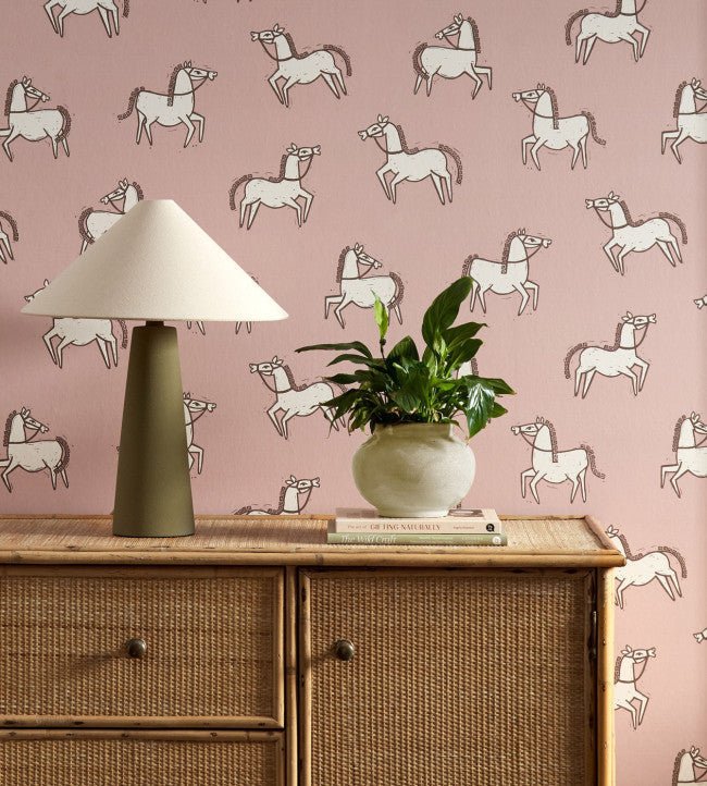Canter Wallpaper - Blush - Scion - NSCW113254