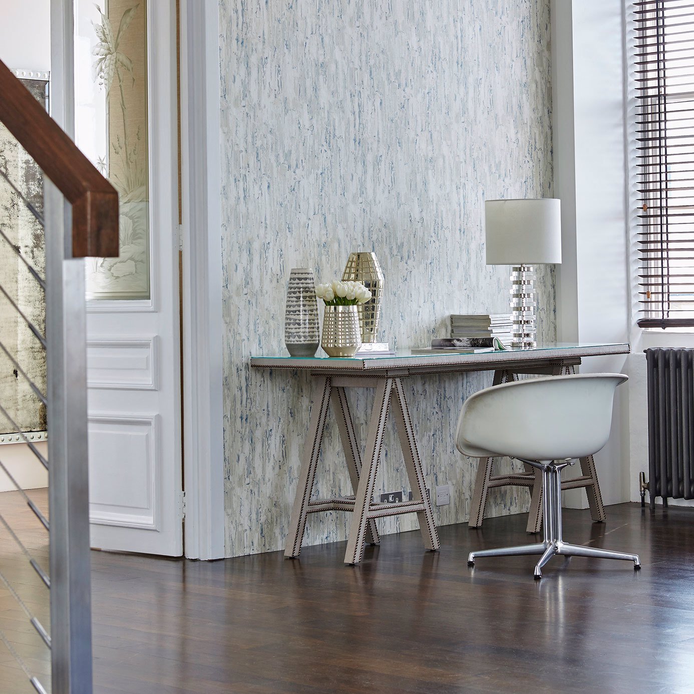 Capas Wallpaper - Bleached Denim - Harlequin - HETH111428
