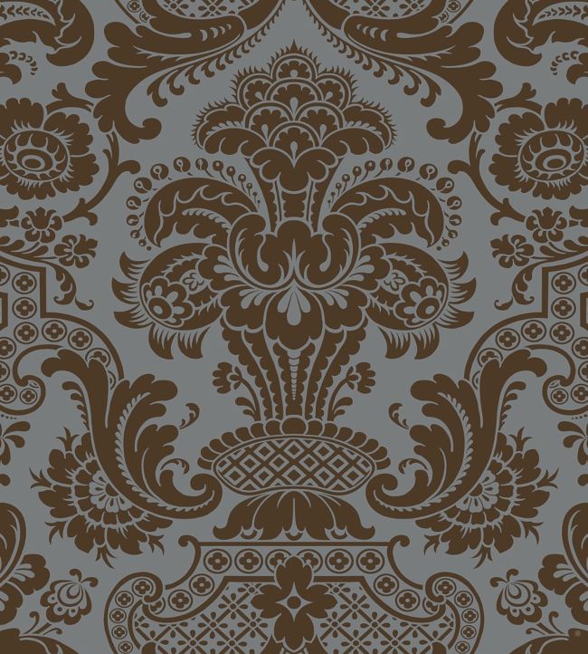 Carmen Wallpaper - Metallic Bronze on Charcoal - 108/2010 - Cole & Son - Premier Wallcovering
