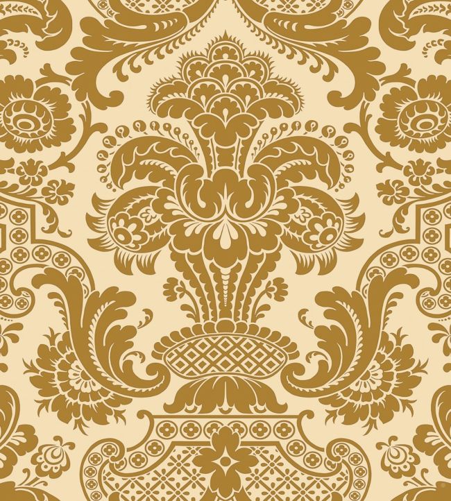 Carmen Wallpaper - Metallic Gold on Sand - 108/2007 - Cole & Son - Premier Wallcovering