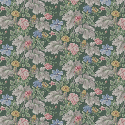 Carnation Garden Wallpaper - Green - Boråstapeter - 4834 - Premier Wallcovering