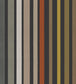 Carousel Stripe Mariinsky Wallpaper - Black & Multi - 108/6031 - Cole & Son - Premier Wallcovering