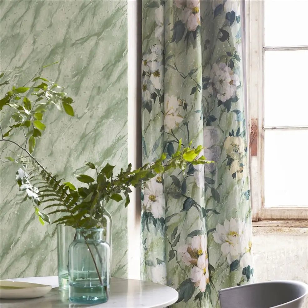 Carrara Grande Wallpaper - Verde - PDG1089/04 - Designers Guild