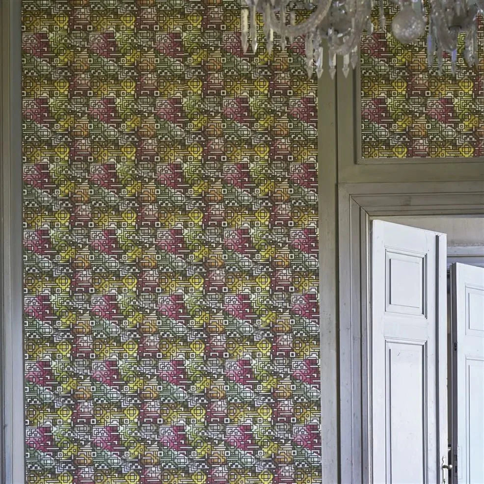Casablanca Wallpaper - Berry - PDG1048/01 - Designers Guild