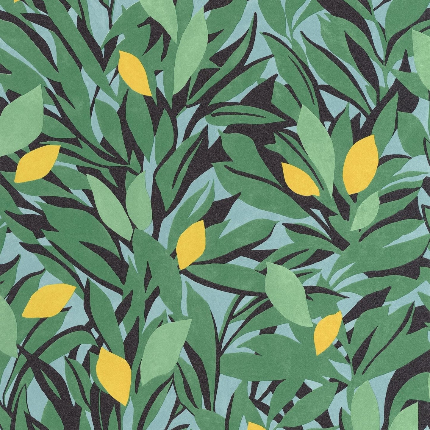 Cassis Wallpaper - Feuille Jaune - Caselio - 105457720