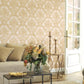 Castello Palazzo Wallpaper - Gris And Blanc - Casadeco - 83550106 - Premier Wallcovering