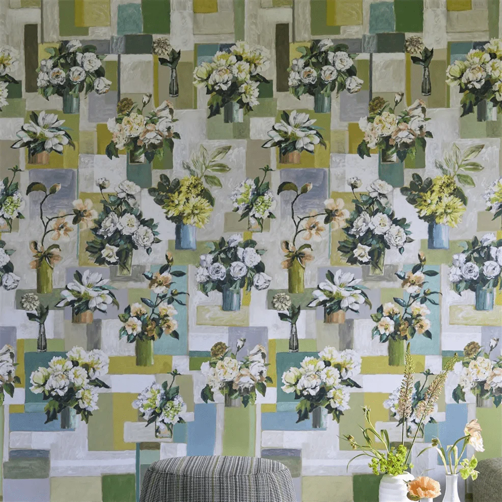 Celadon Vase Wallpaper - Celadon - PDG1206/01 - Designers Guild
