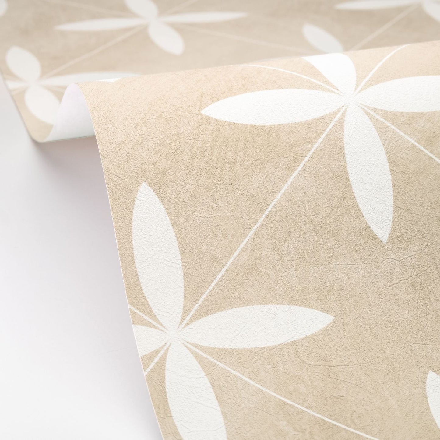 Cement Tiles Wallpaper - Beige - Caselio - 106900132