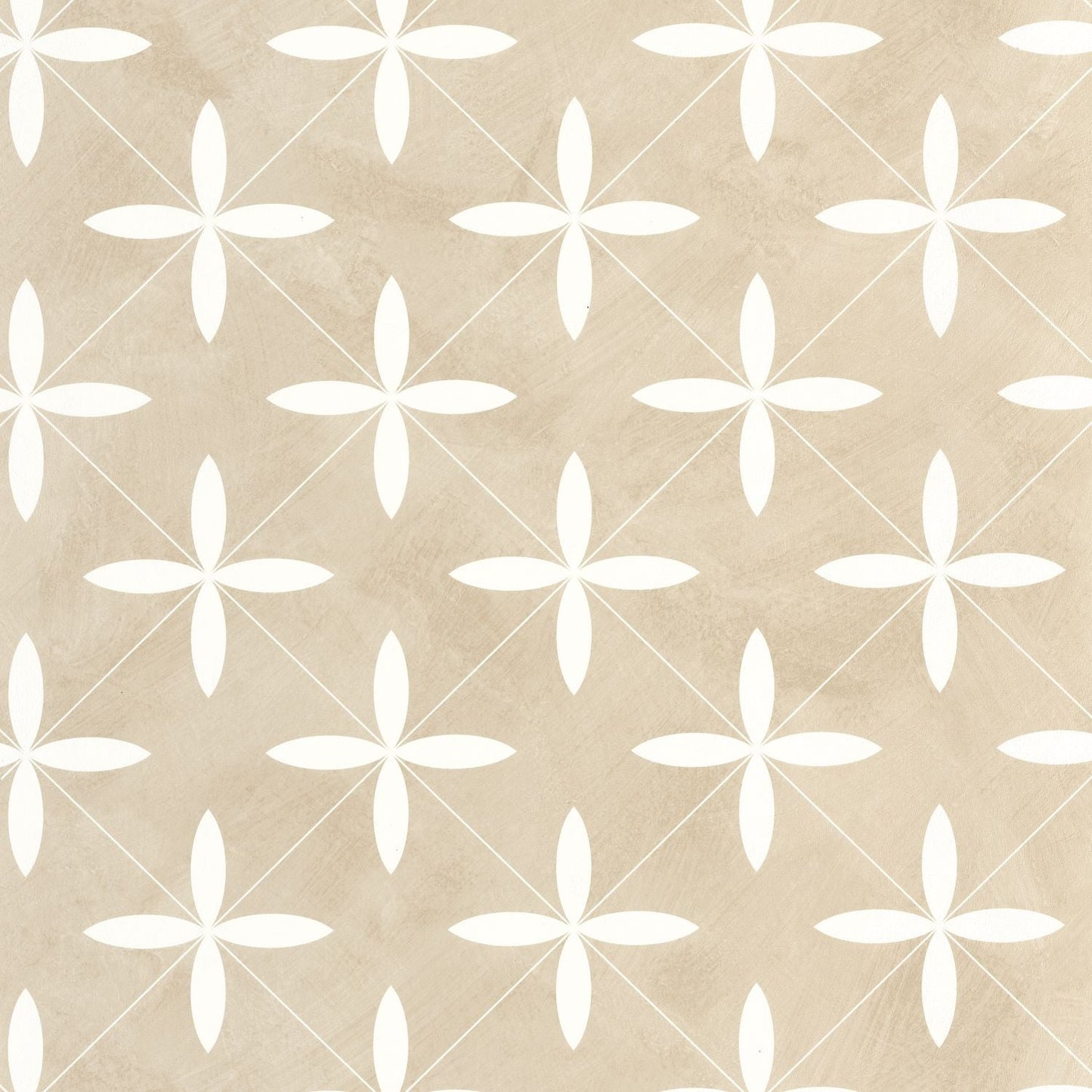 Cement Tiles Wallpaper - Beige - Caselio - 106900132