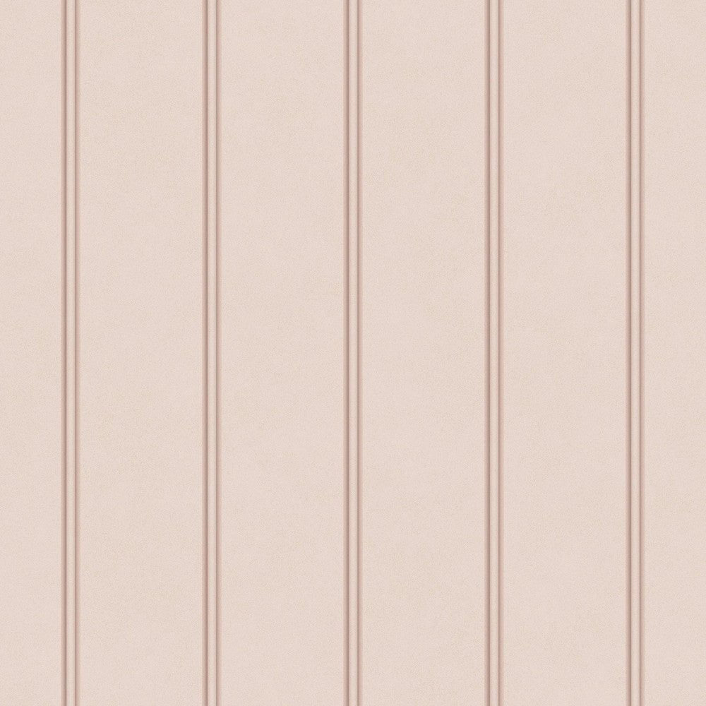 Chalford Wood Panelling Wallpaper - Plaster Pink - Laura Ashley - 122760 - Premier Wallcovering