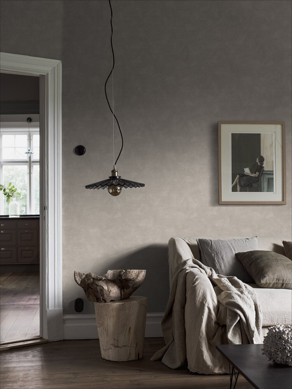 Chalk Shades Wallpaper - Flint - Boråstapeter - 5059 - Premier Wallcovering