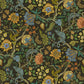 Chameleon Trail Wallpaper - Black, Orange and Blue - Josephine Munsey - JMW-102241 - Premier Wallcovering
