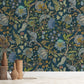 Chameleon Trail Wallpaper - Bright Blues and Green - Josephine Munsey - JMW-102261 - Premier Wallcovering