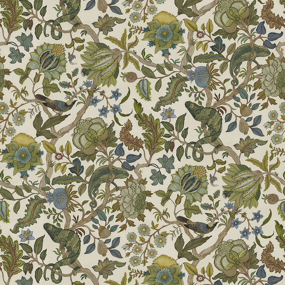 Chameleon Trail Wallpaper - Sage and Green - Josephine Munsey - JMW-102271 - Premier Wallcovering