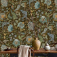 Chameleon Trail Wallpaper - Dark Brown and Blue - Josephine Munsey - JMW-102221 - Premier Wallcovering