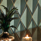 Chaplin Annees Folles Wallpaper - Vert Taiga - Casadeco - 201087777 - Premier Wallcovering