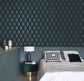 Chaplin Annees Folles Wallpaper - Bleu Petrole - Casadeco - 201086515 - Premier Wallcovering