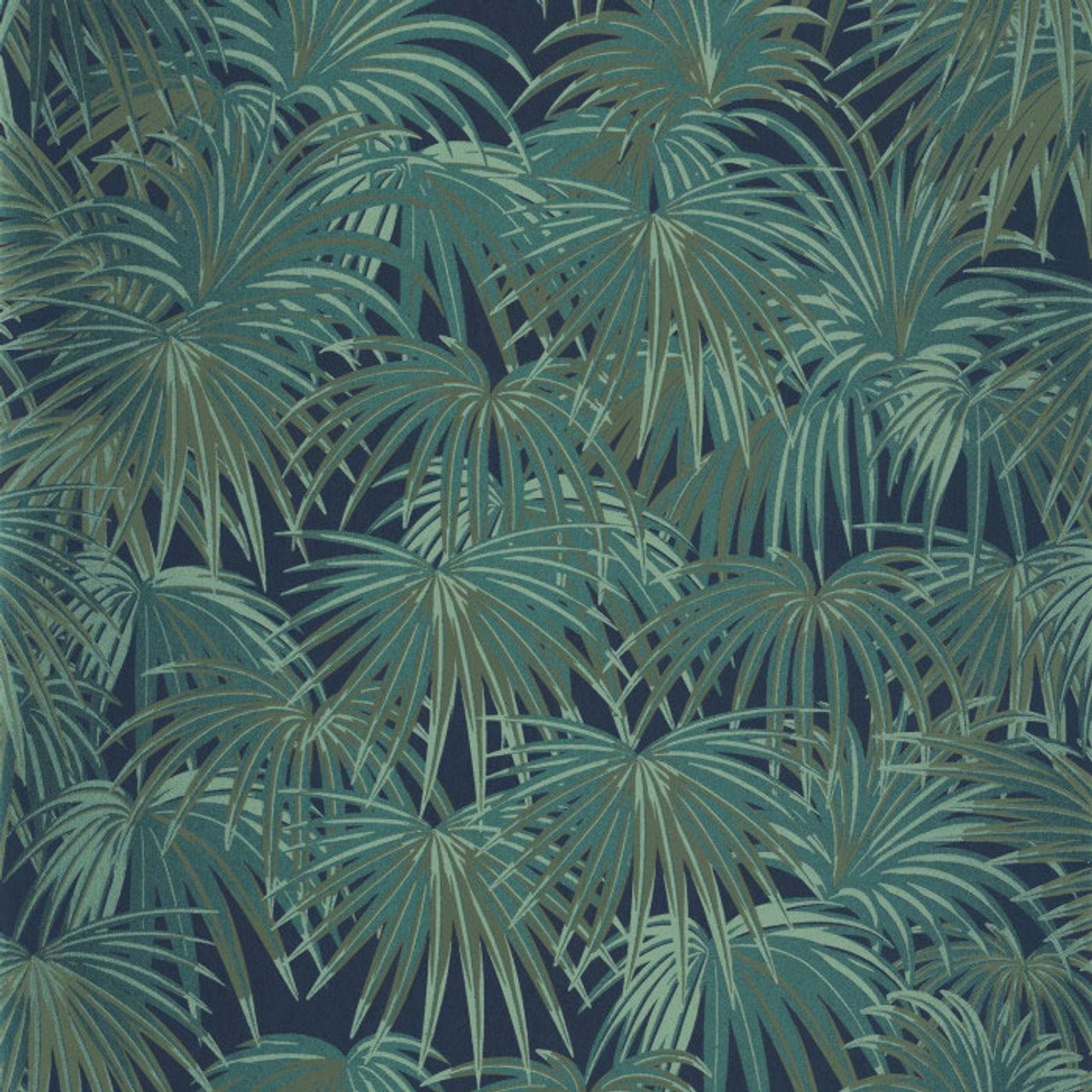 Charleston Twenties Wallpaper - Vert Canopee - Casadeco - 88657557 - Premier Wallcovering