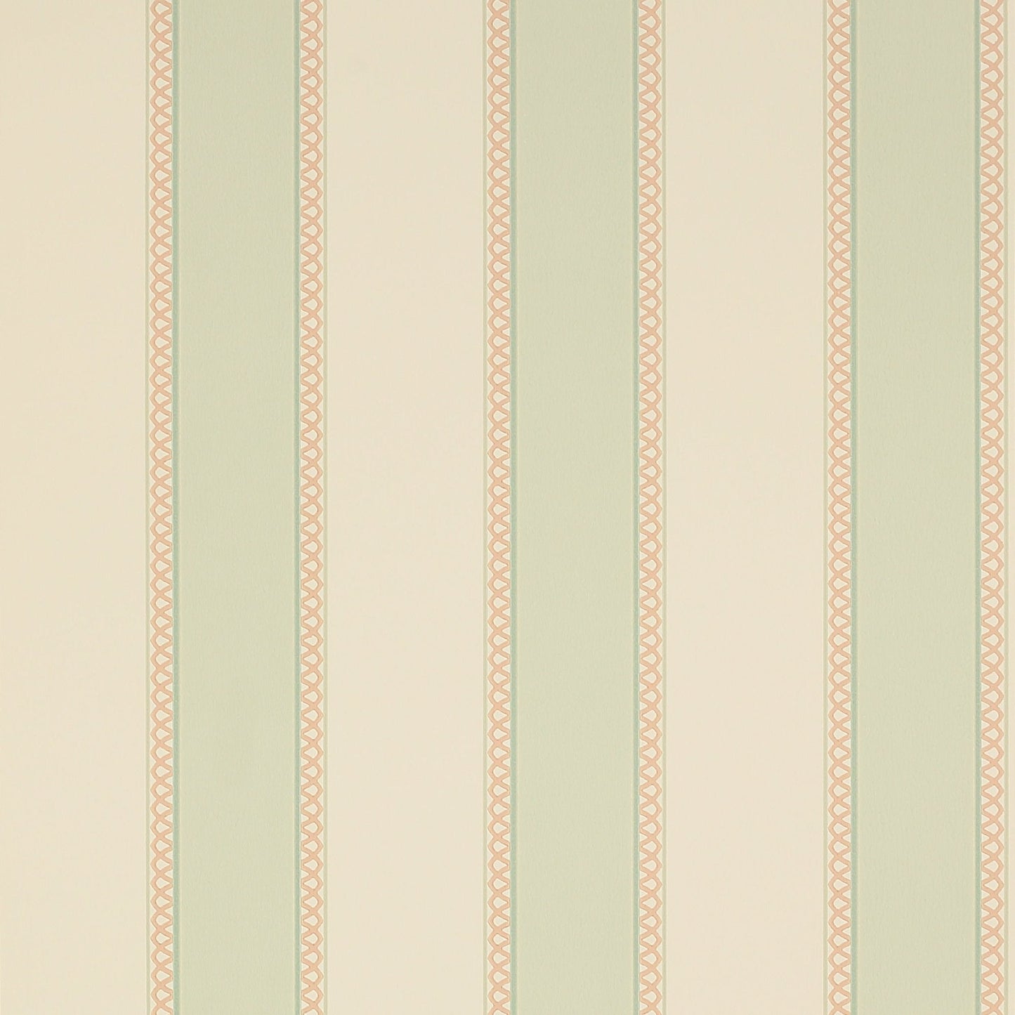 Chartworth Stripe Wallpaper - Aqua/Pink - Colefax & Fowler - 07139/07 - Premier Wallcovering