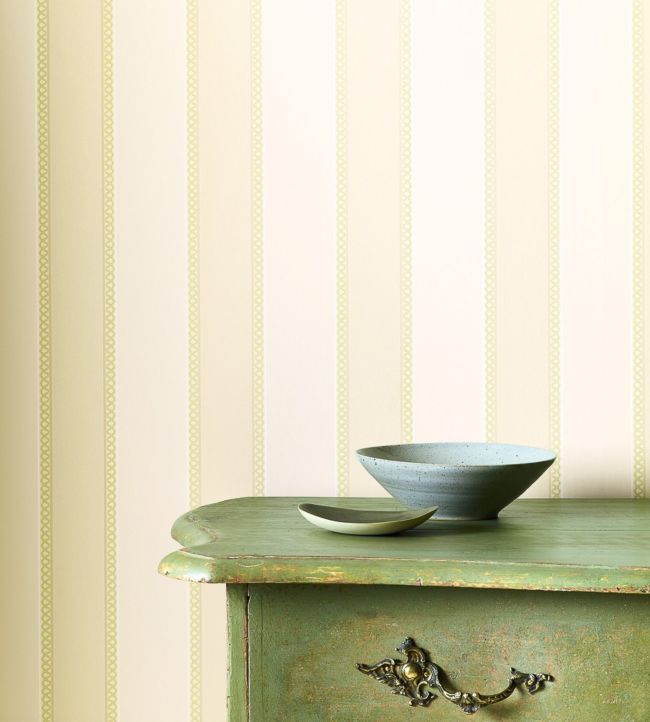 Chartworth Stripe Wallpaper - Green - Colefax & Fowler - 07139/02 - Premier Wallcovering