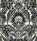 Chatterton Wallpaper - Black on White - 94/2010 - Cole & Son - Premier Wallcovering