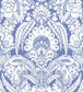 Chatterton Wallpaper - White on Hyacinth Blue - 94/2012 - Cole & Son - Premier Wallcovering