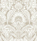 Chatterton Wallpaper - Chalk on Taupe - 94/2009 - Cole & Son - Premier Wallcovering