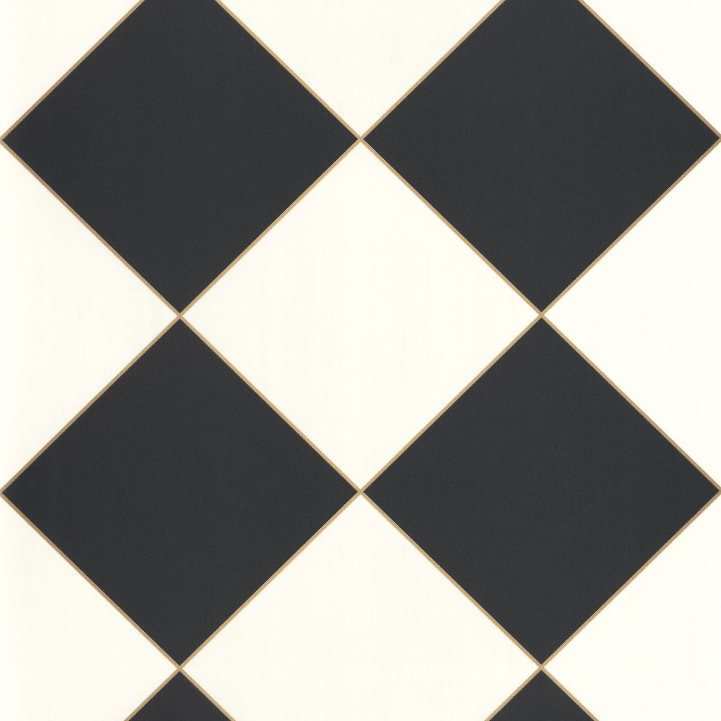 Checkmate Wallpaper - Noir Blanc - Caselio - 104250964