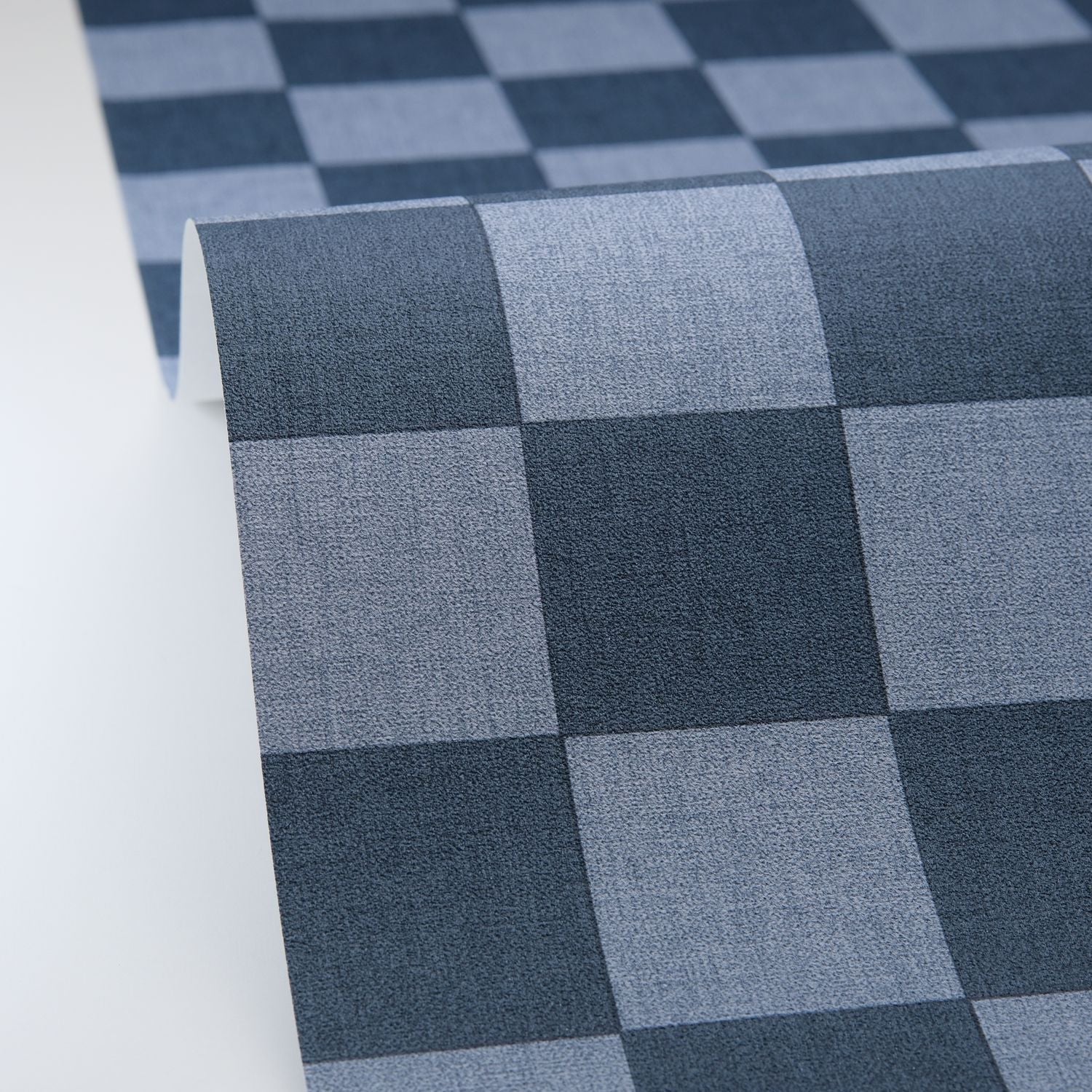 Checks Wallpaper - Bleu denim - Caselio - 106746020